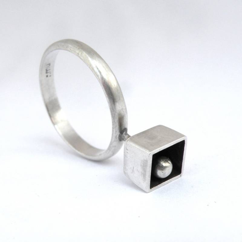 Würfelring - Sterlingsilber von mujoyas