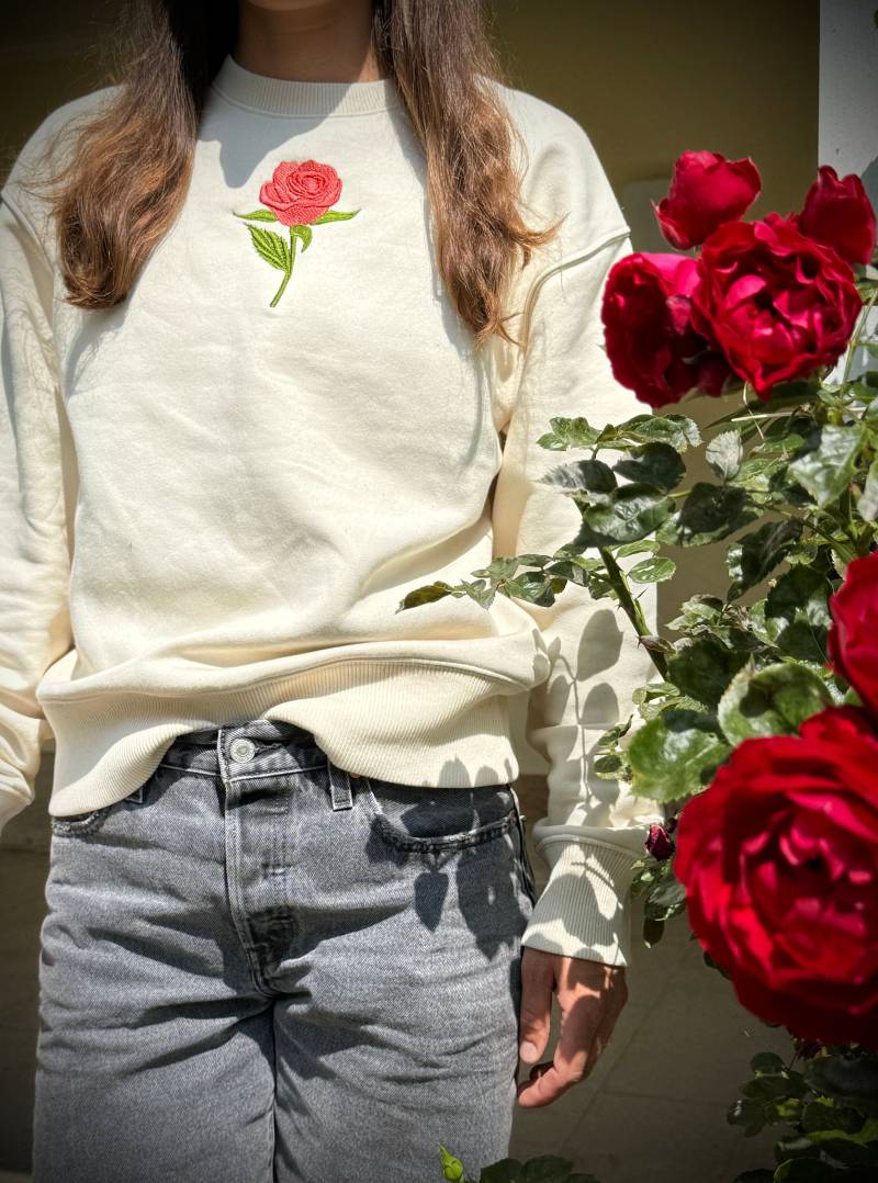 Sweatshirt Rose Stick Sweatshirt Rose Stick von mulikinda