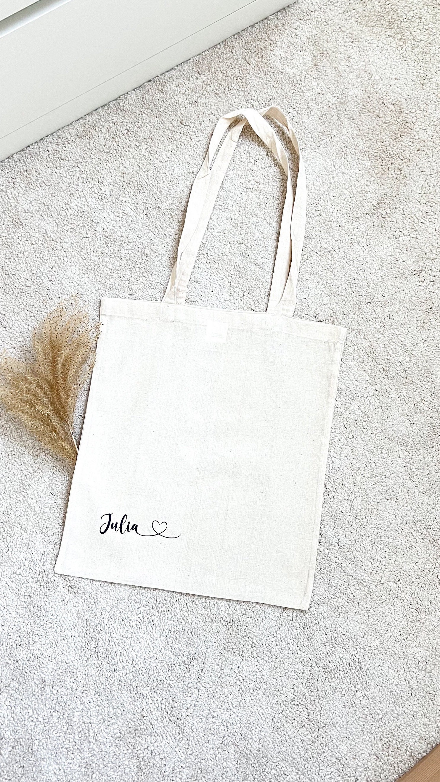 Personalisierter Jutebeutel, Stofftasche, 100% Baumwolle, Jga, Bride, Team Bridesmaid, Girls, Freundinen, Hochzeit, Wife, Braut, Name von mulisbeutelstube
