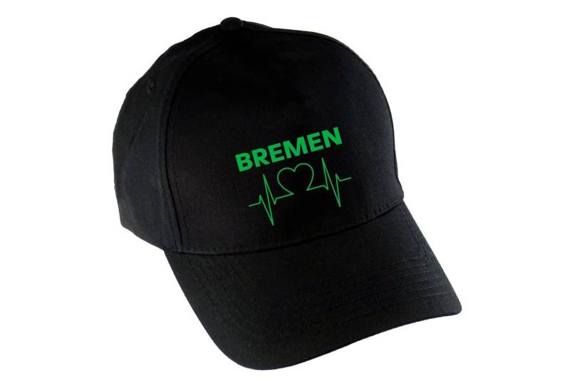 multifanshop Baseball Cap Bremen - Herzschlag - Mütze von multifanshop