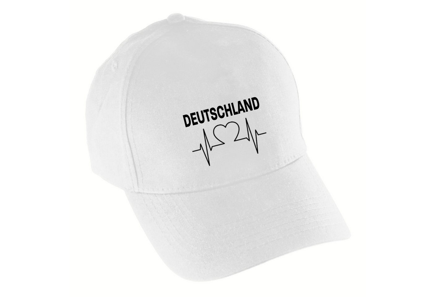 multifanshop Baseball Cap Deutschland - Herzschlag - Mütze von multifanshop