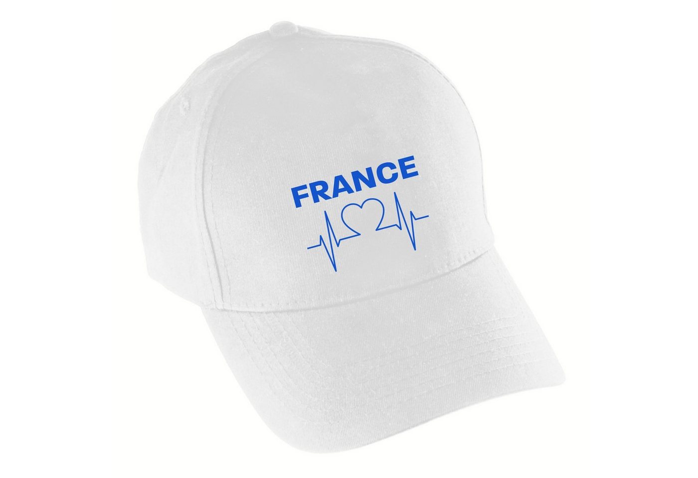 multifanshop Baseball Cap France - Herzschlag - Mütze von multifanshop