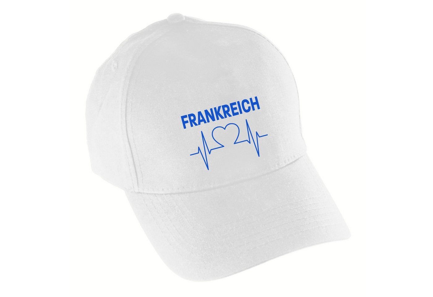 multifanshop Baseball Cap Frankreich - Herzschlag - Mütze von multifanshop