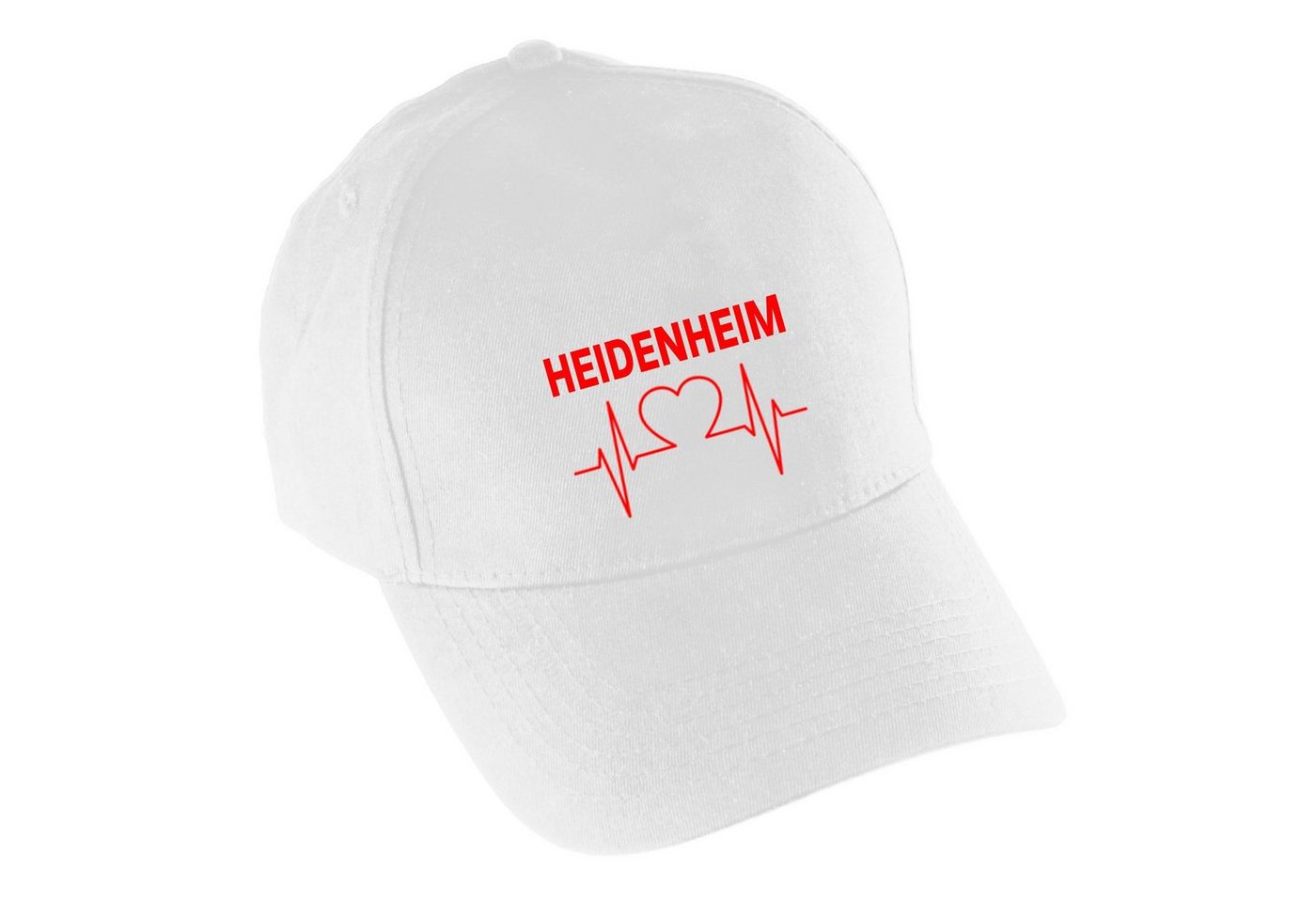 multifanshop Baseball Cap Heidenheim - Herzschlag - Mütze von multifanshop