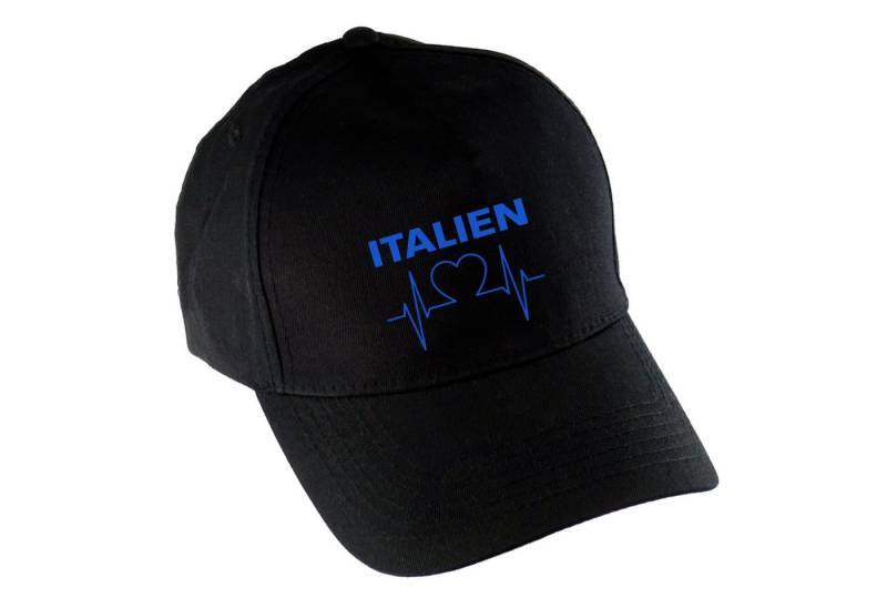 multifanshop Baseball Cap Italien - Herzschlag - Mütze von multifanshop