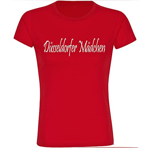 multifanshop Damen T-Shirt - Düsseldorf - Düsseldorfer Mädchen - Druck weiß - Frauen Größe 3XL rot multifanshop Damen T-Shirt - Düsseldorf - Düsseldorfer Mädchen - Druck weiß - Frauen Größe 3XL rot von multifanshop
