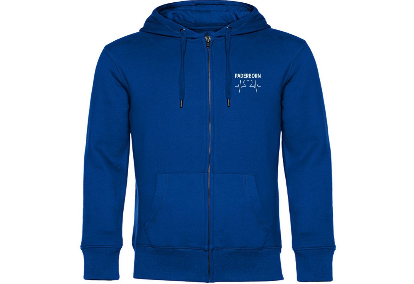 multifanshop Kapuzensweatjacke Paderborn - Herzschlag - Pullover von multifanshop