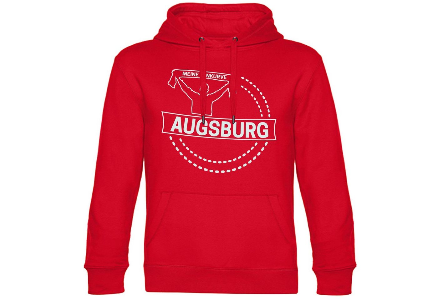 multifanshop Kapuzensweatshirt Augsburg - Meine Fankurve - Pullover von multifanshop