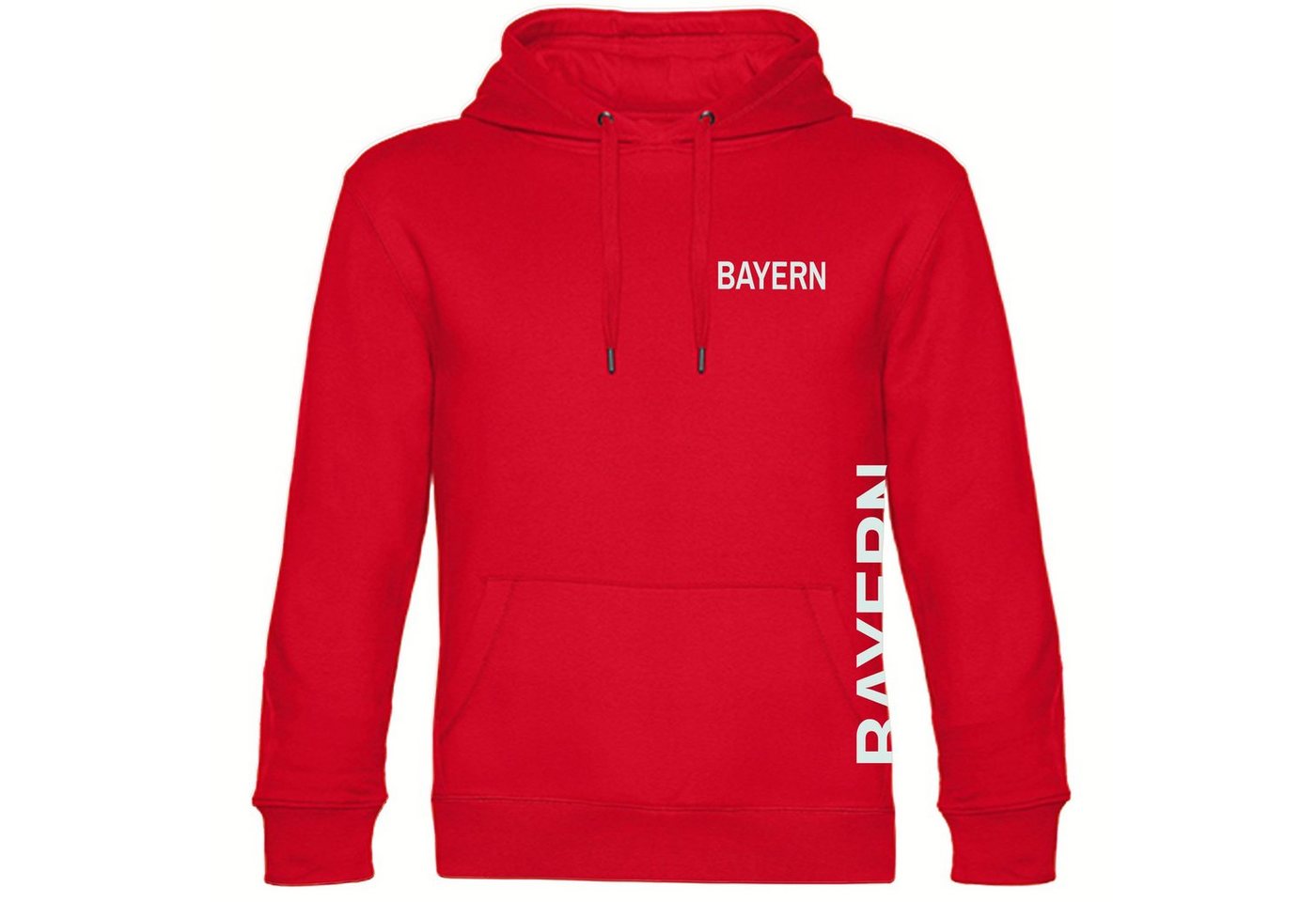 multifanshop Kapuzensweatshirt Bayern - Brust & Seite - Pullover von multifanshop