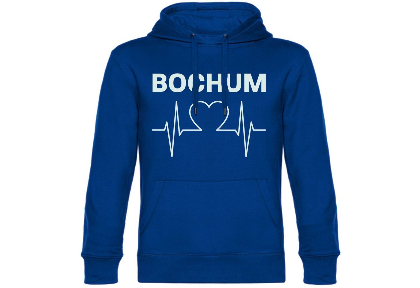 multifanshop Kapuzensweatshirt Bochum - Herzschlag - Pullover von multifanshop