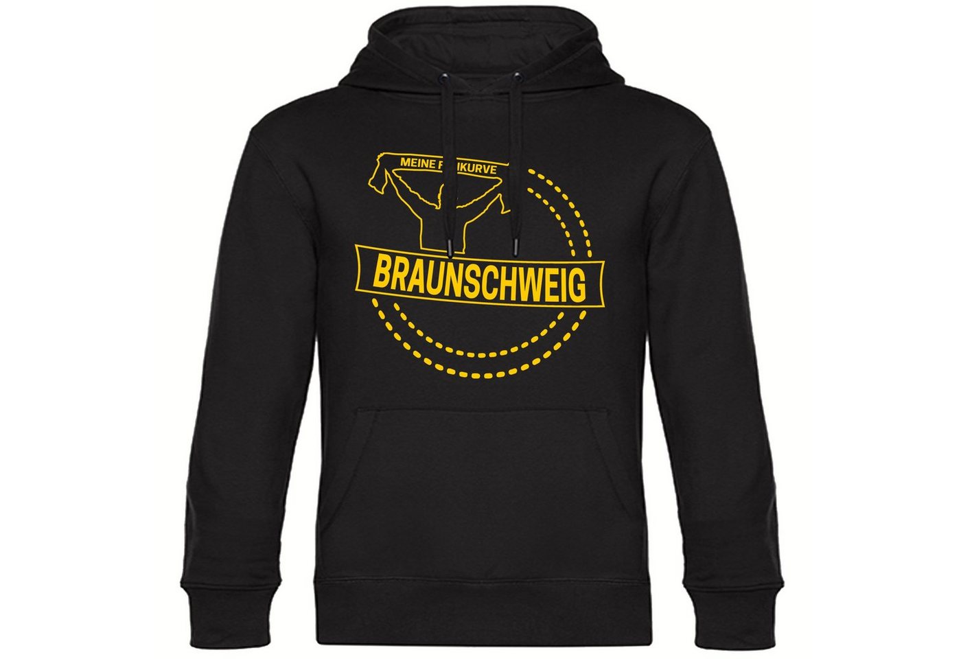 multifanshop Kapuzensweatshirt Braunschweig - Meine Fankurve - Pullover von multifanshop