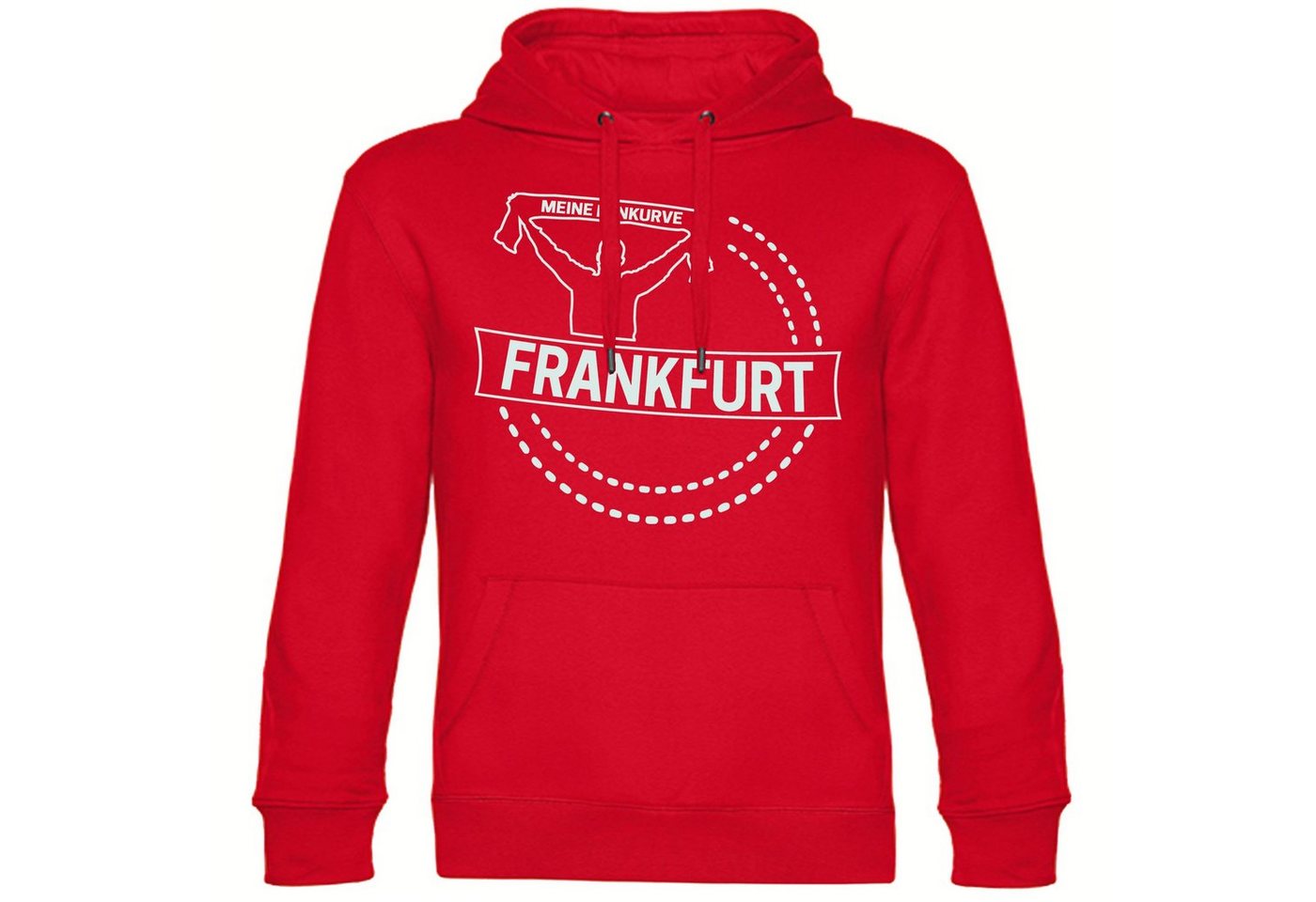 multifanshop Kapuzensweatshirt Frankfurt - Meine Fankurve - Pullover von multifanshop