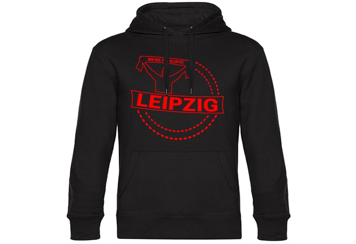 multifanshop Kapuzensweatshirt Leipzig - Meine Fankurve - Pullover von multifanshop