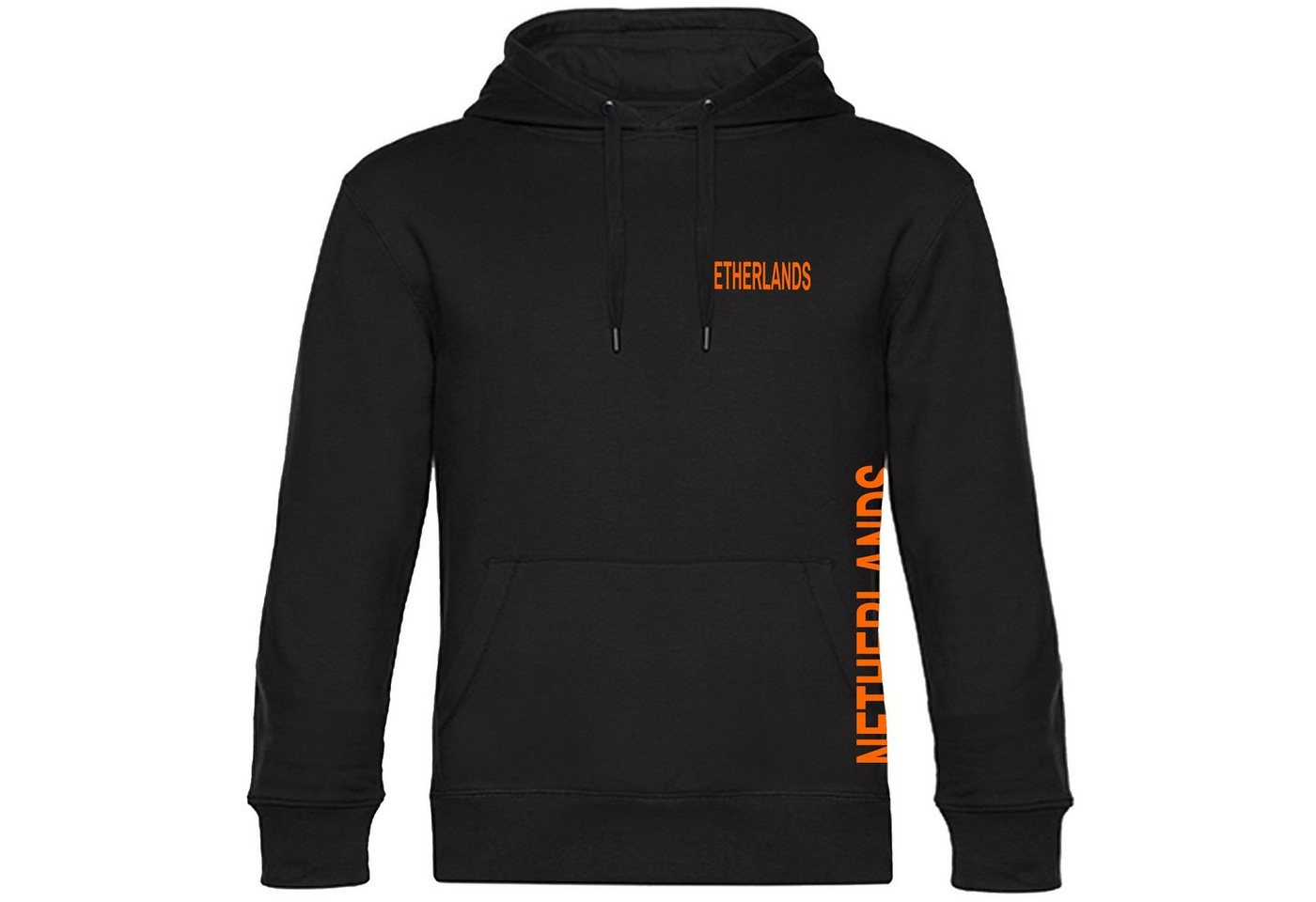 multifanshop Kapuzensweatshirt Netherlands - Brust & Seite - Pullover von multifanshop