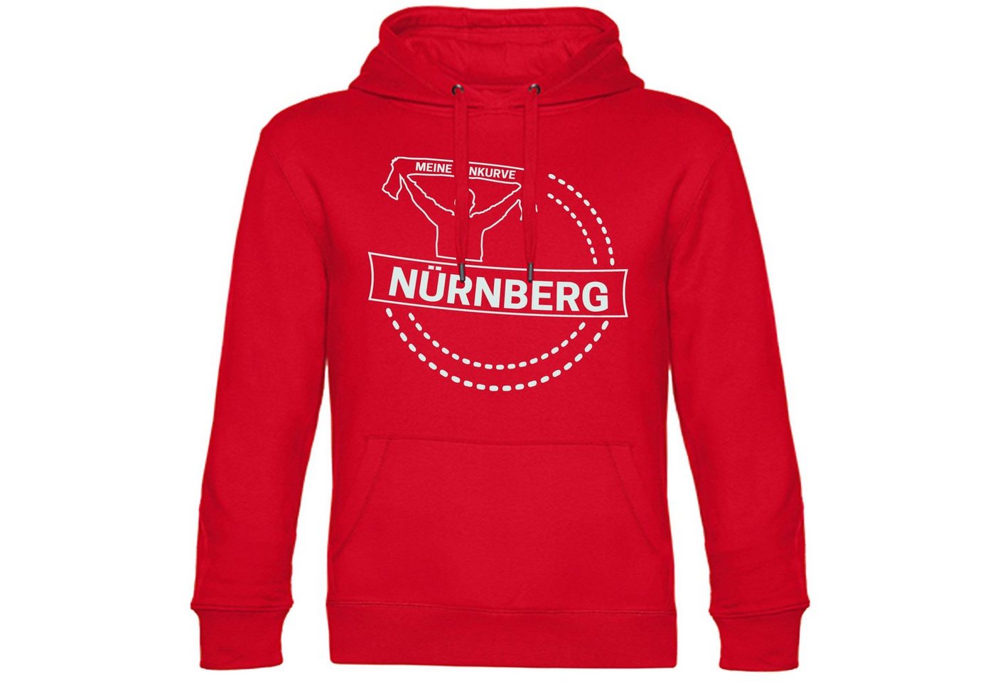 multifanshop Kapuzensweatshirt Nürnberg - Meine Fankurve - Pullover von multifanshop