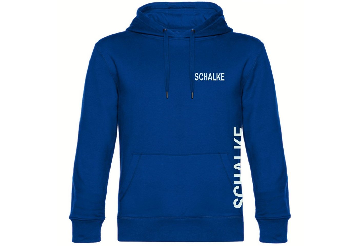 multifanshop Kapuzensweatshirt Schalke - Brust & Seite - Pullover von multifanshop