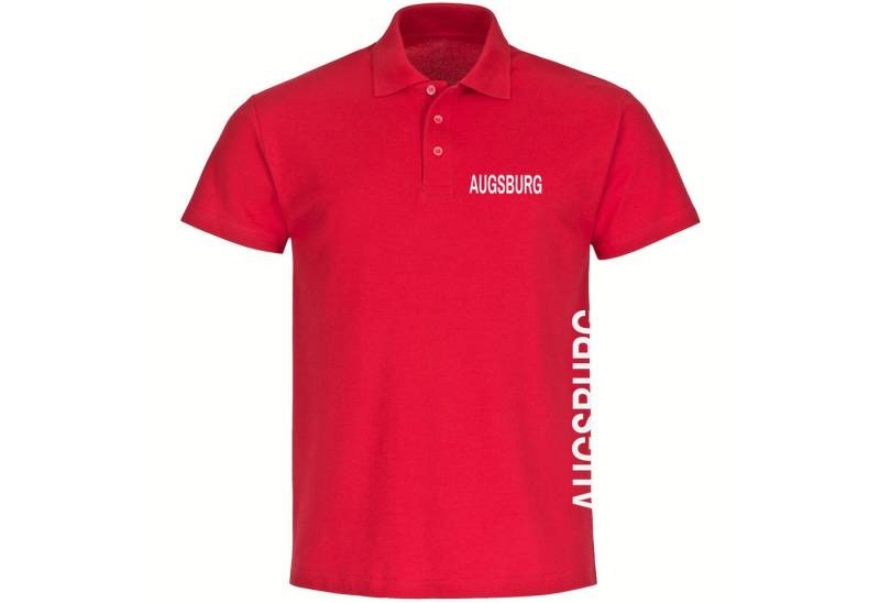 multifanshop Poloshirt Augsburg - Brust & Seite - Polo von multifanshop
