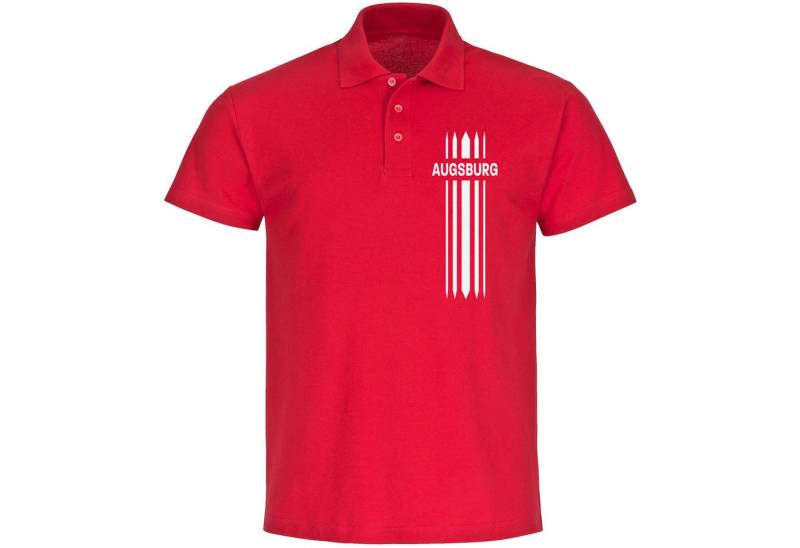 multifanshop Poloshirt Augsburg - Streifen - Polo von multifanshop