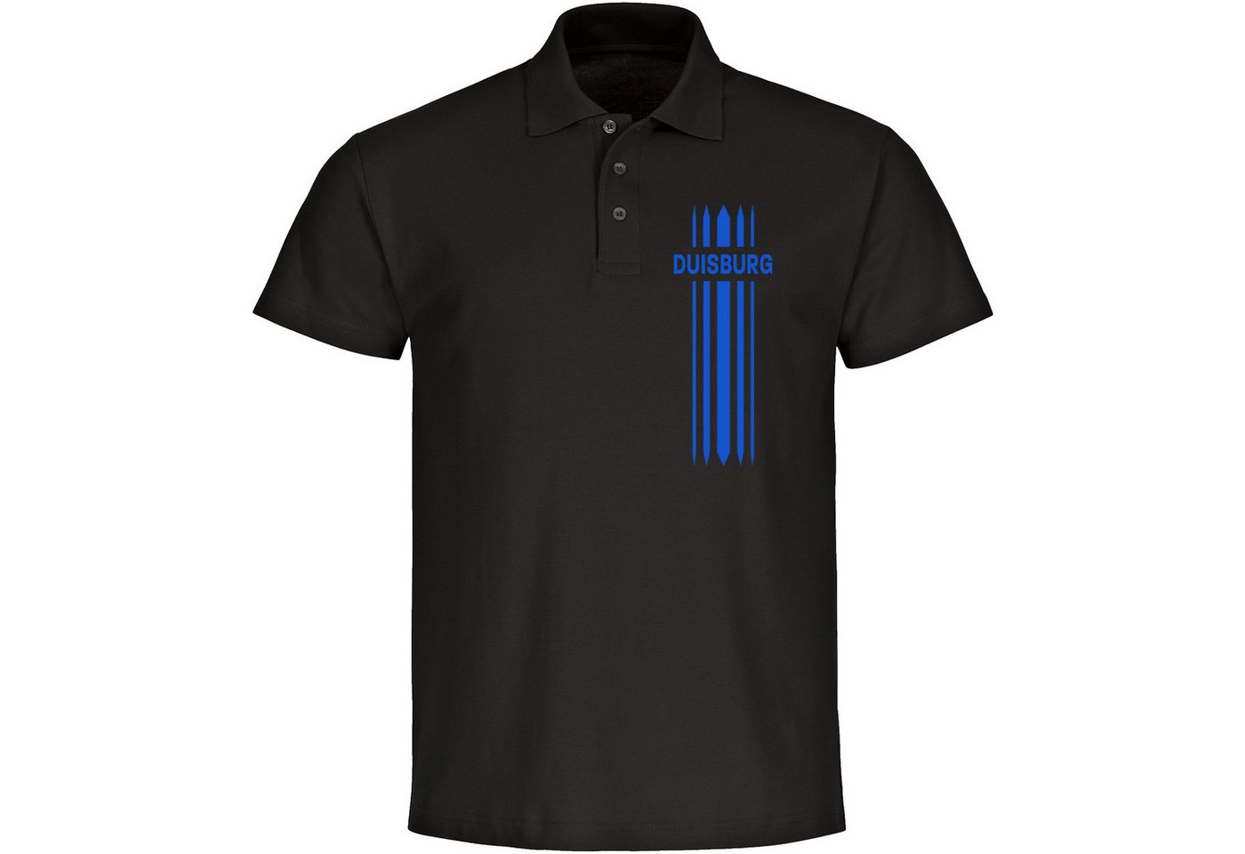 multifanshop Poloshirt Duisburg - Streifen - Polo von multifanshop