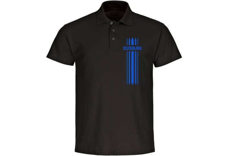 multifanshop Poloshirt Duisburg - Streifen - Polo von multifanshop
