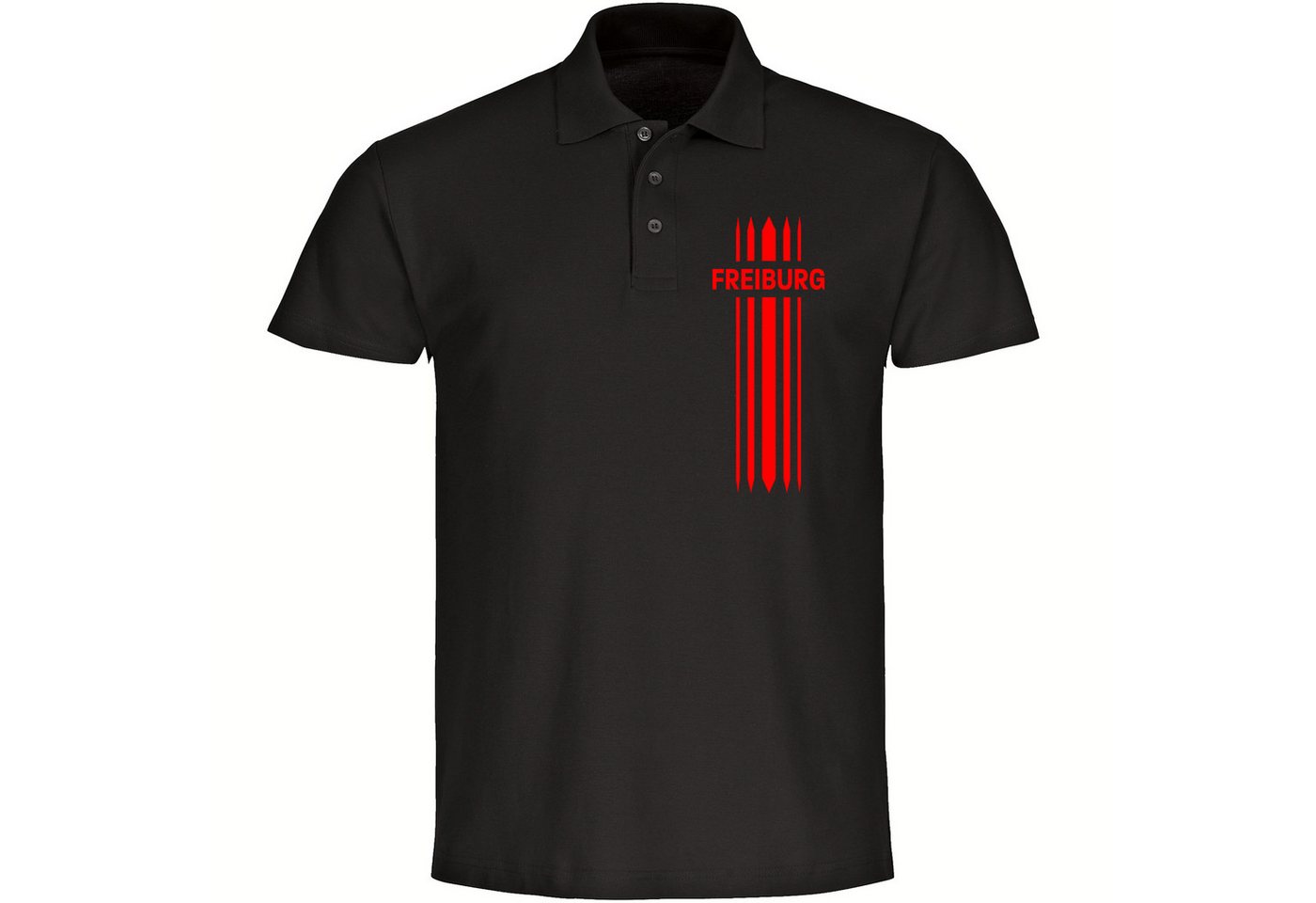 multifanshop Poloshirt Freiburg - Streifen - Polo von multifanshop
