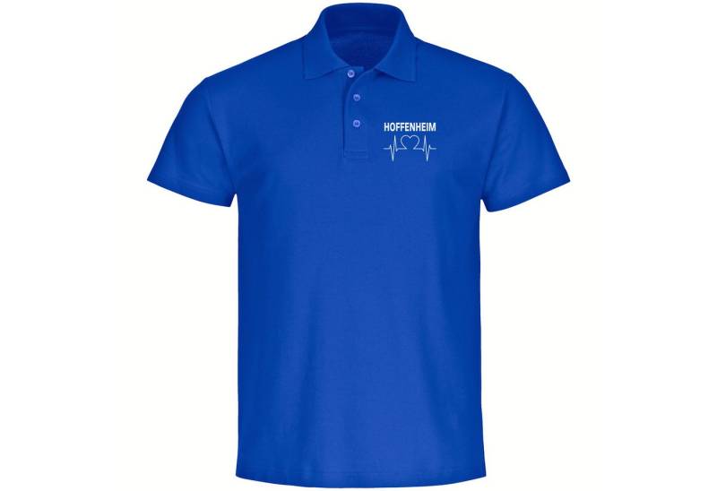 multifanshop Poloshirt Hoffenheim - Herzschlag - Polo von multifanshop