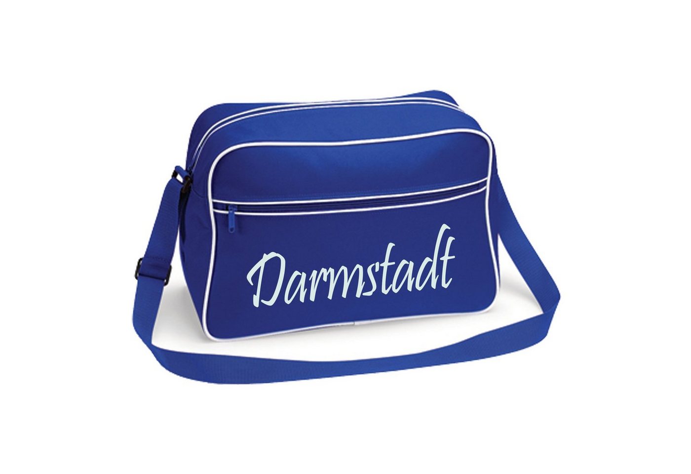 multifanshop Schultertasche Darmstadt - Schriftzug - Tasche von multifanshop