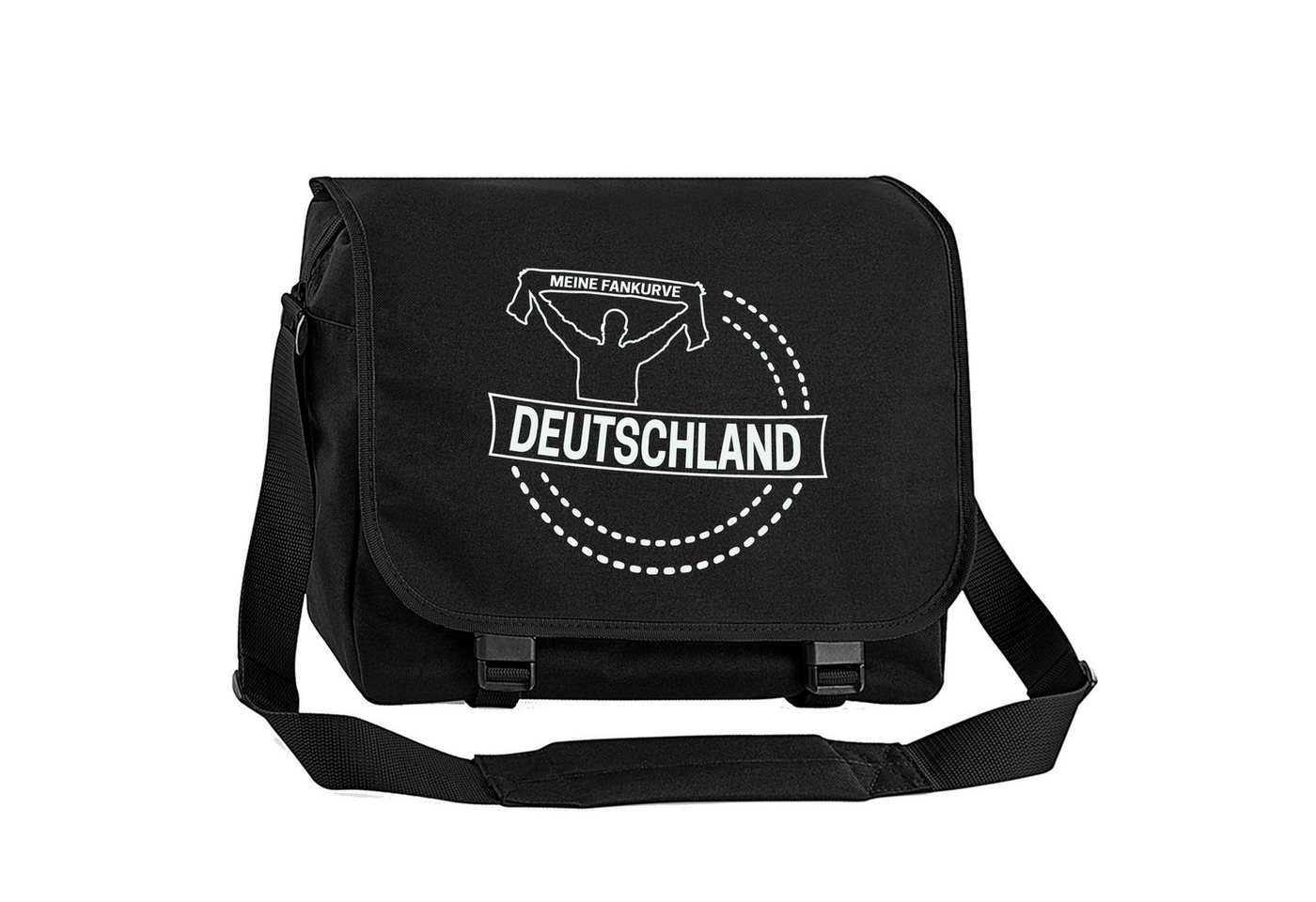 multifanshop Schultertasche Deutschland - Meine Fankurve - Tasche von multifanshop