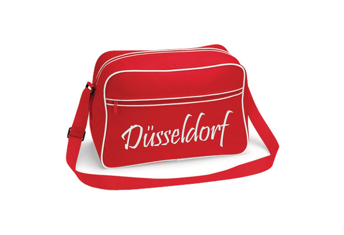 multifanshop Schultertasche Düsseldorf - Schriftzug - Tasche von multifanshop