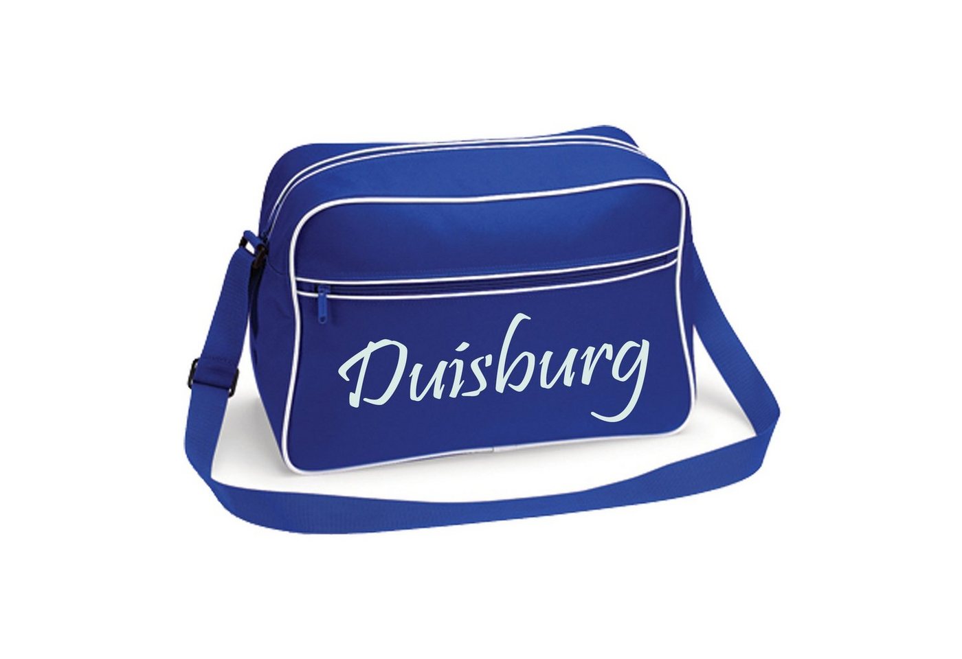 multifanshop Schultertasche Duisburg - Schriftzug - Tasche von multifanshop