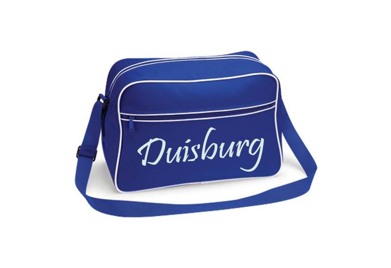 multifanshop Schultertasche Duisburg - Schriftzug - Tasche von multifanshop