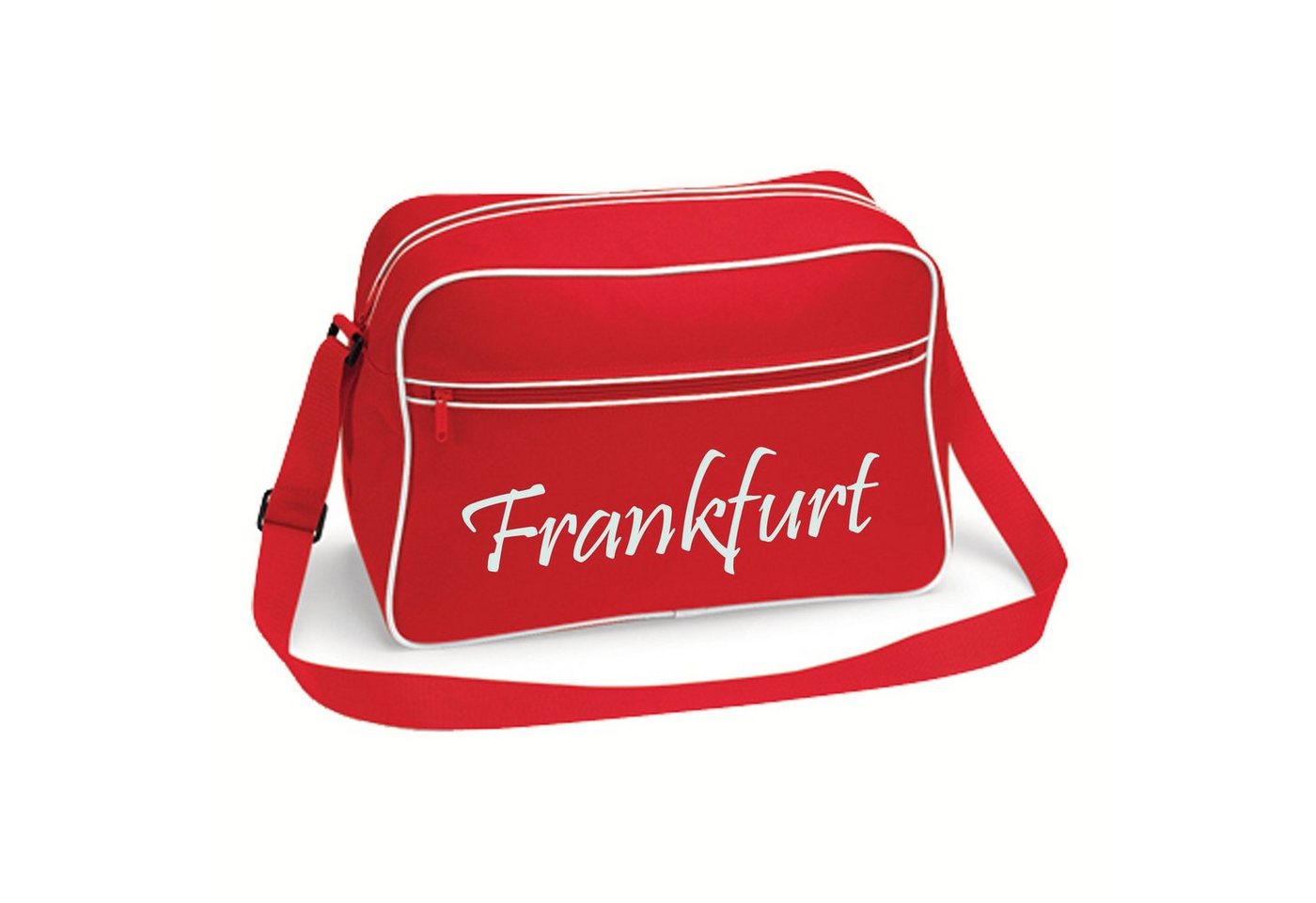 multifanshop Schultertasche Frankfurt - Schriftzug - Tasche von multifanshop