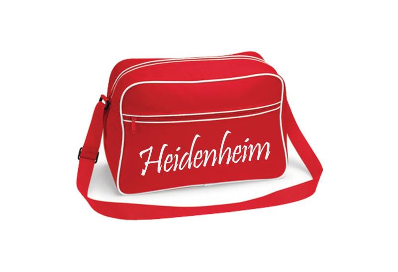 multifanshop Schultertasche Heidenheim - Schriftzug - Tasche von multifanshop