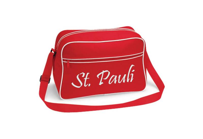 multifanshop Schultertasche St. Pauli - Schriftzug - Tasche von multifanshop
