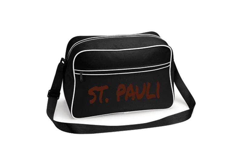 multifanshop Schultertasche St. Pauli - Textmarker - Tasche von multifanshop