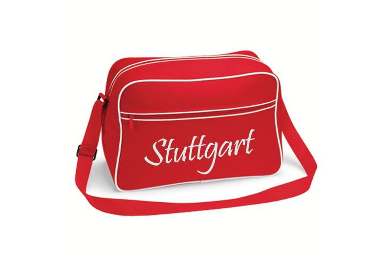 multifanshop Schultertasche Stuttgart - Schriftzug - Tasche von multifanshop