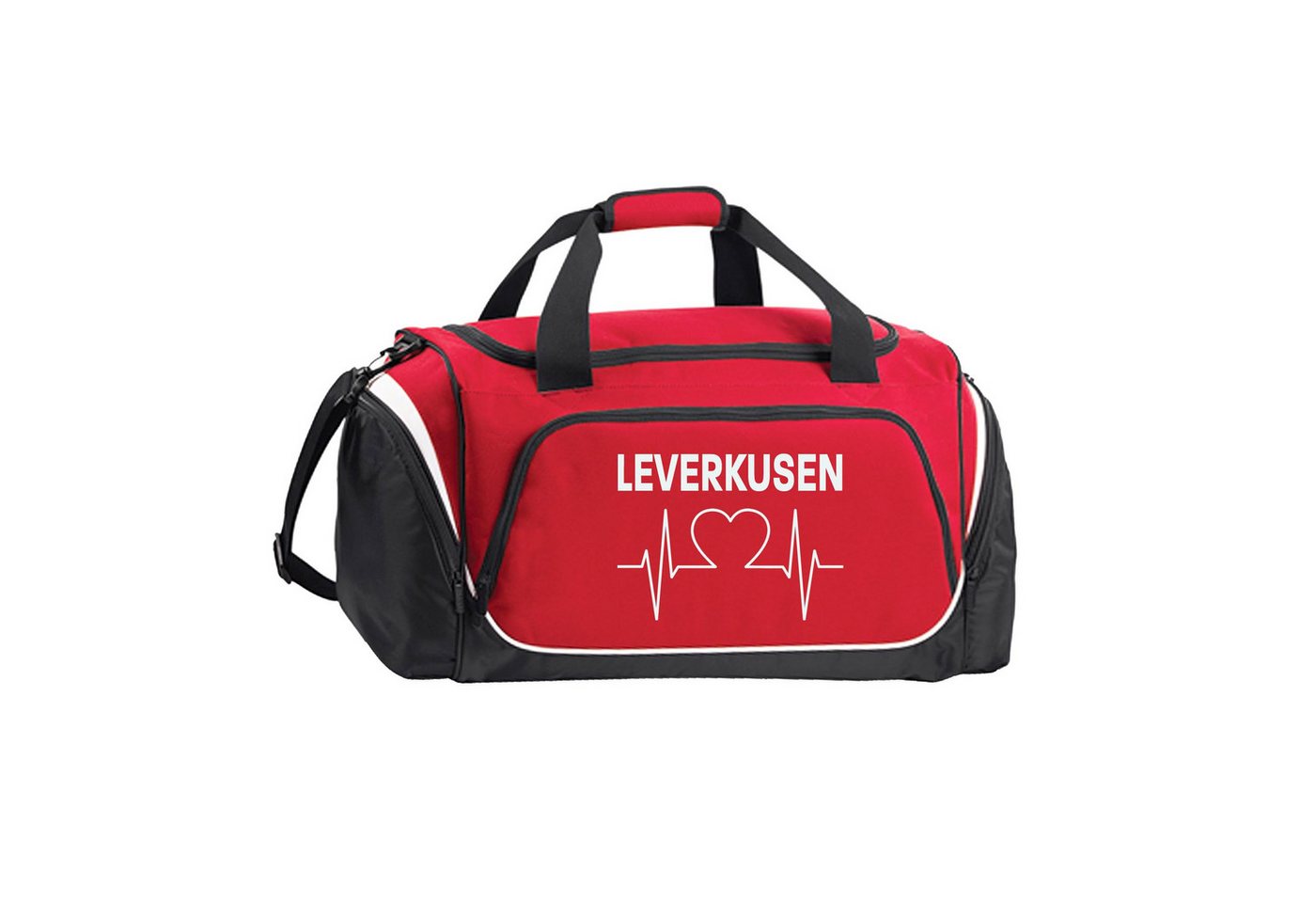 multifanshop Sporttasche Leverkusen - Herzschlag - Tasche von multifanshop