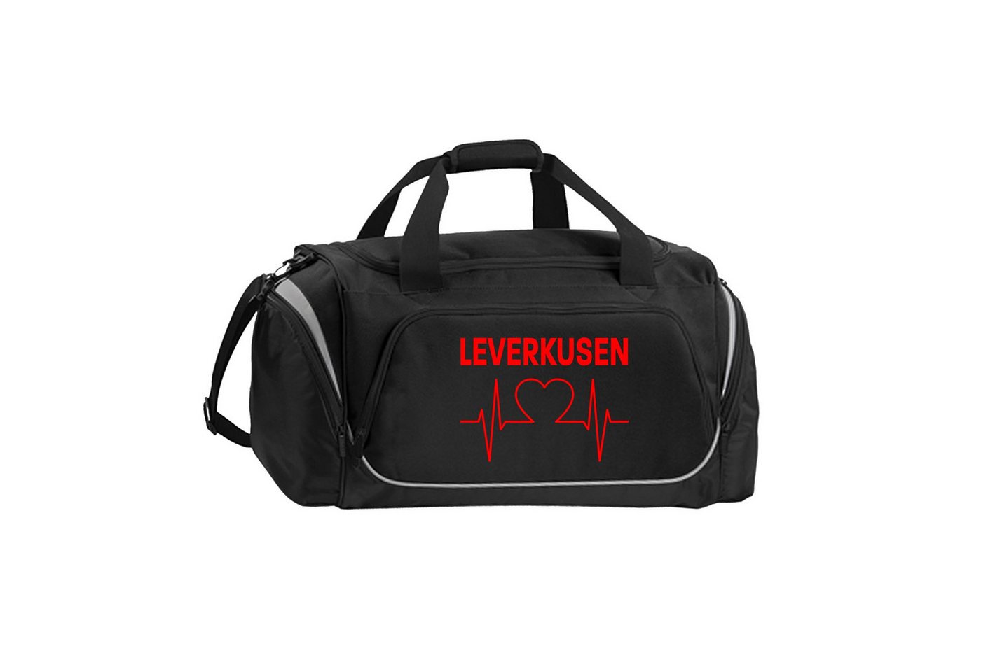 multifanshop Sporttasche Leverkusen - Herzschlag - Tasche von multifanshop