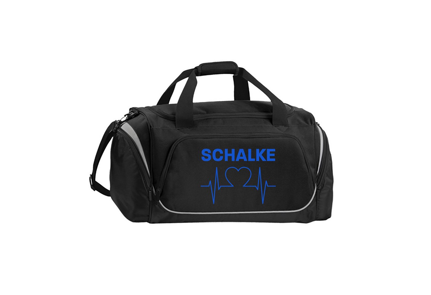multifanshop Sporttasche Schalke - Herzschlag - Tasche von multifanshop