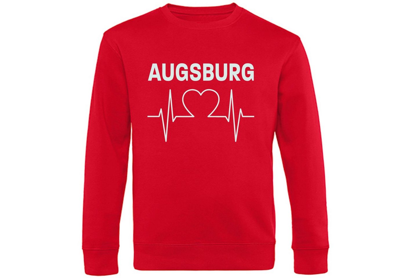 multifanshop Sweatshirt Augsburg - Herzschlag - Pullover von multifanshop