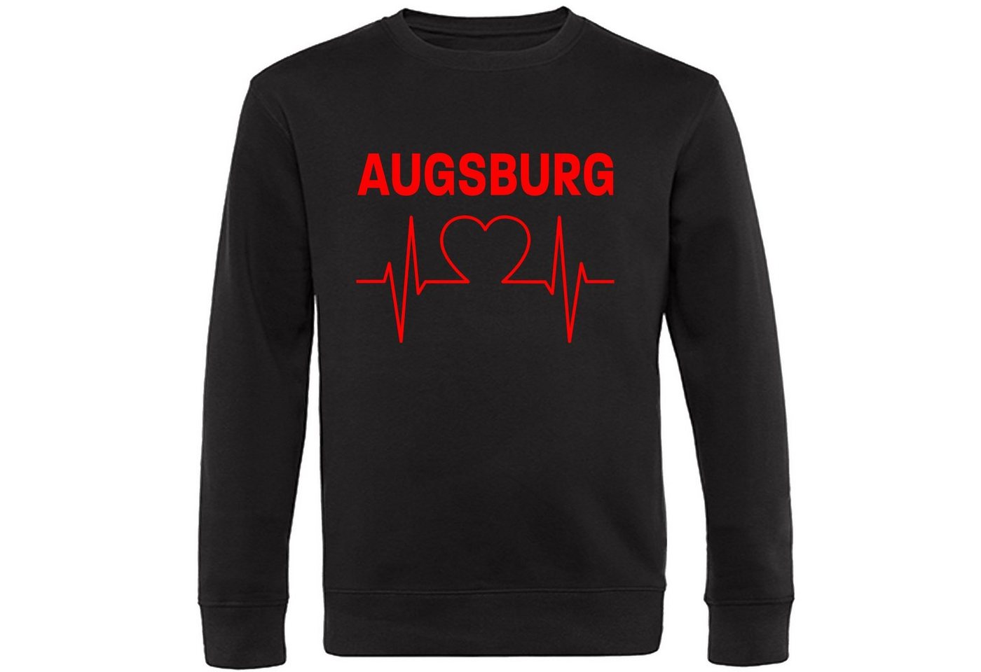 multifanshop Sweatshirt Augsburg - Herzschlag - Pullover von multifanshop