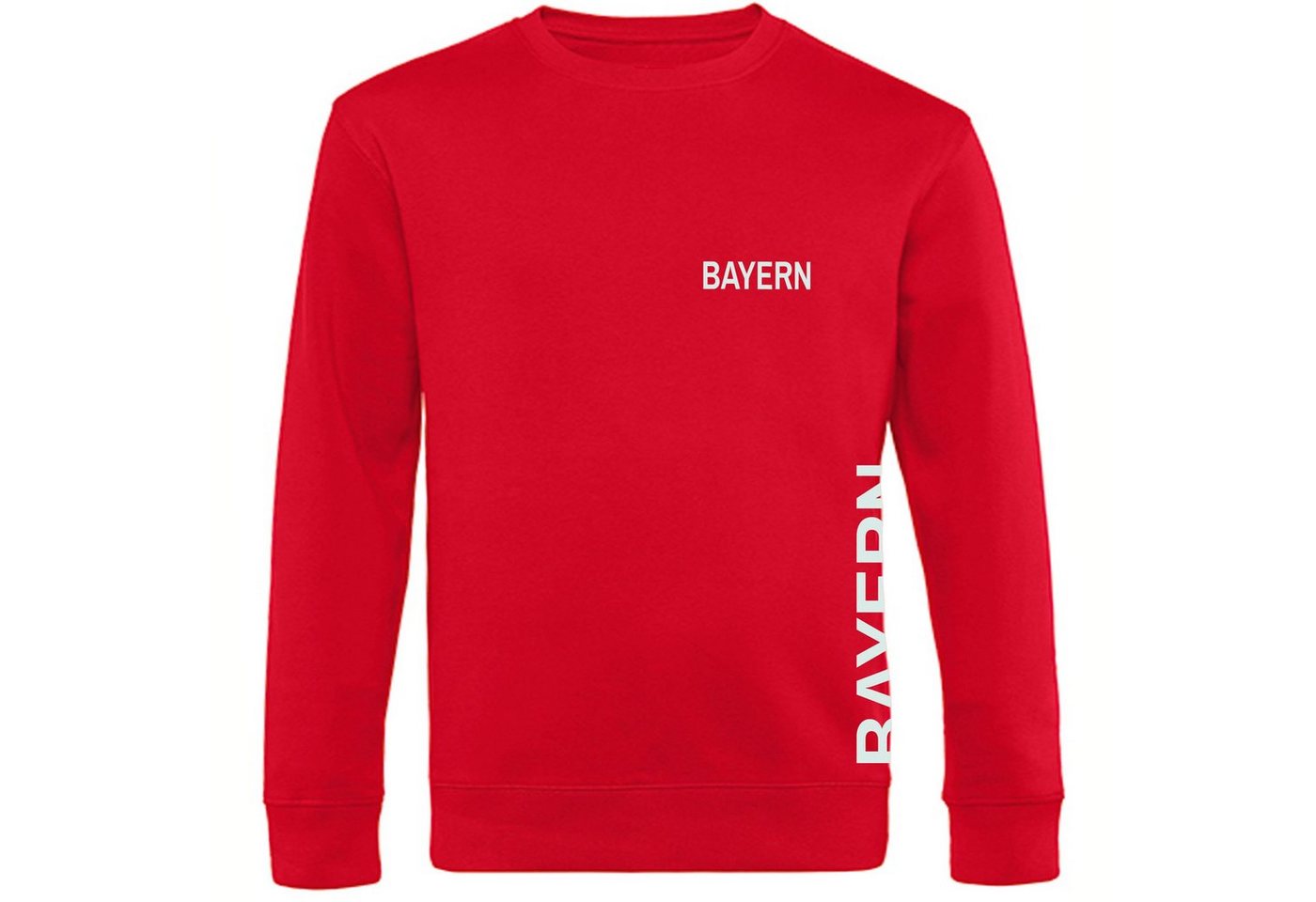 multifanshop Sweatshirt Bayern - Brust & Seite - Pullover von multifanshop