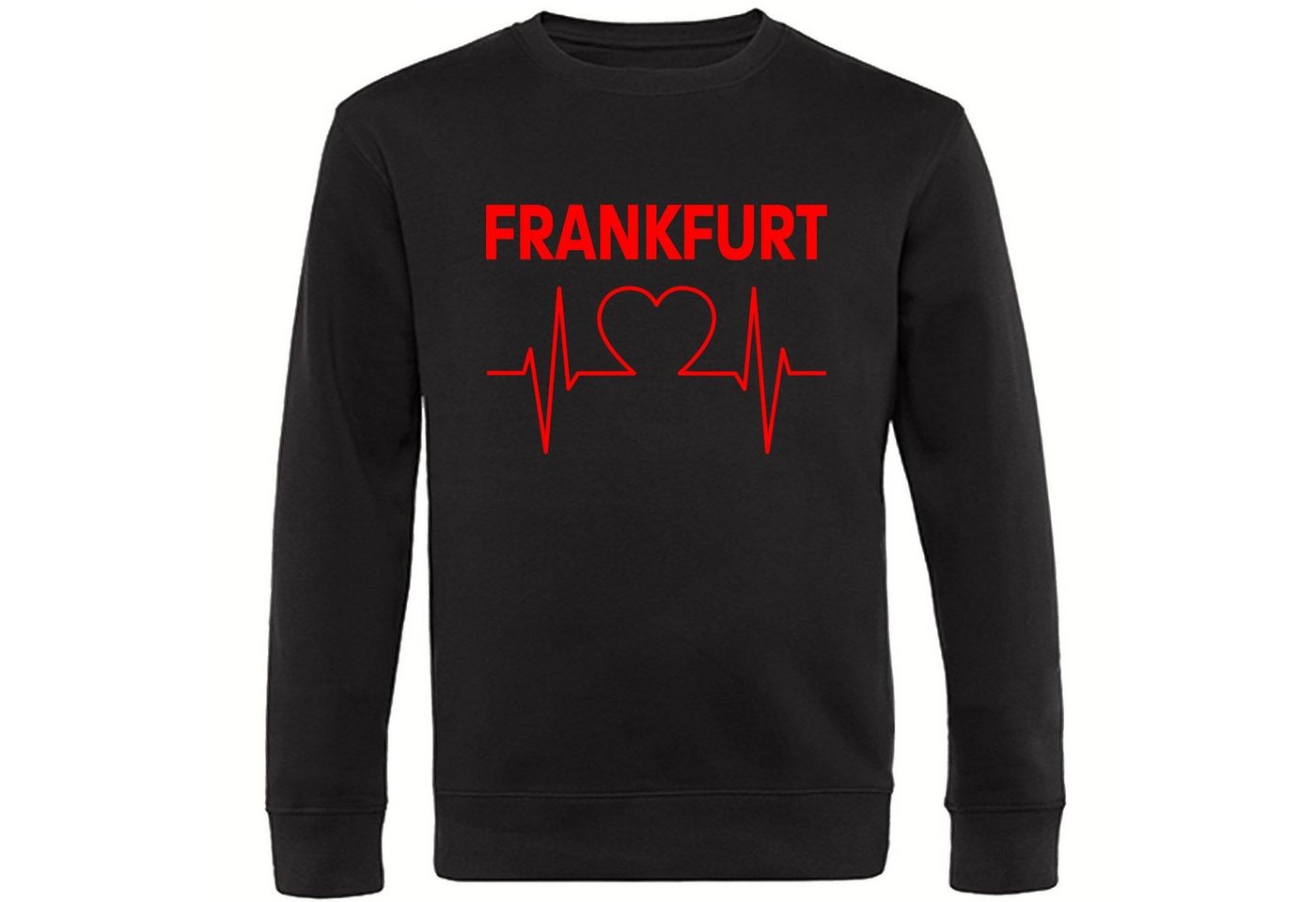 multifanshop Sweatshirt Frankfurt - Herzschlag - Pullover von multifanshop