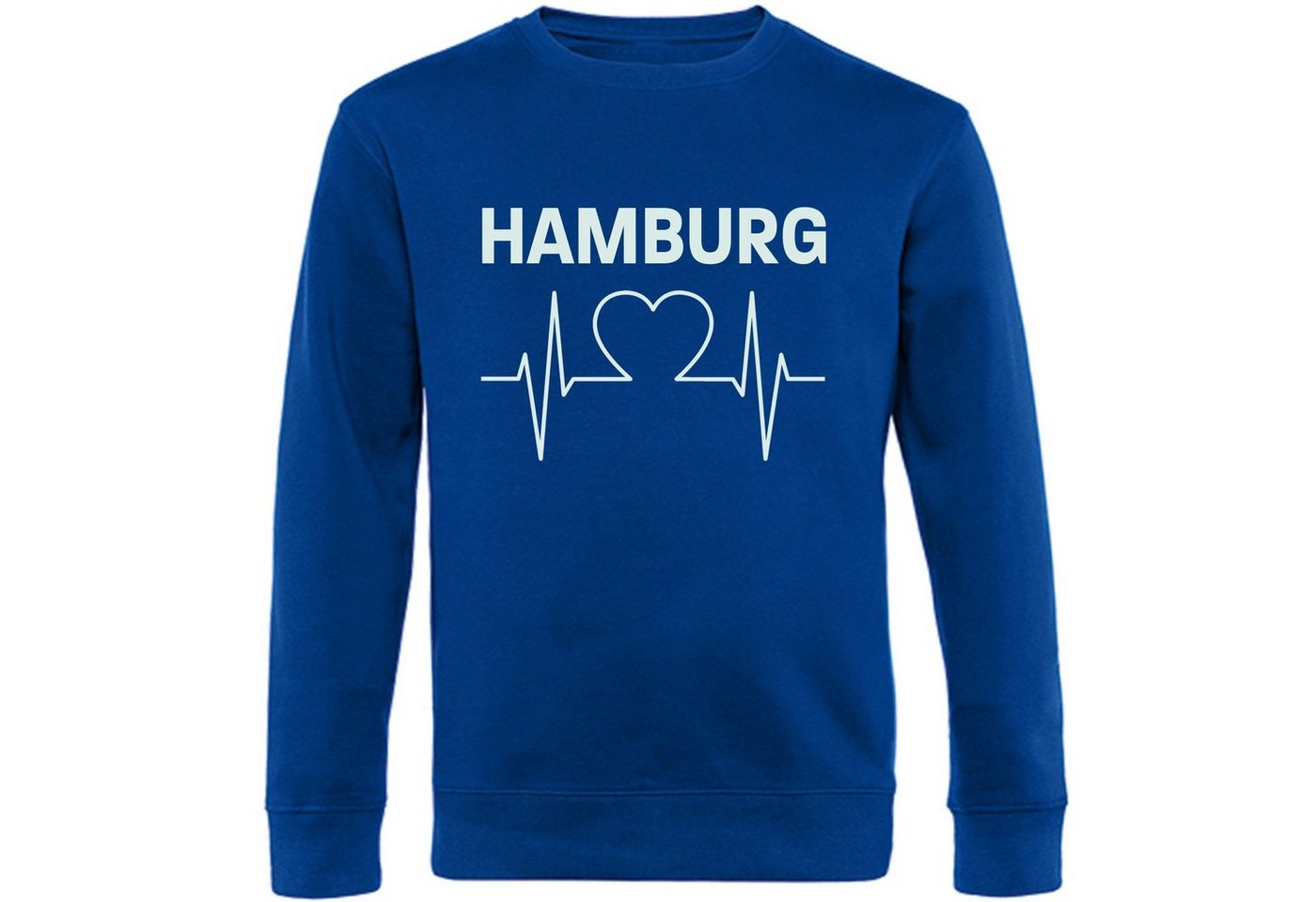 multifanshop Sweatshirt Hamburg - Herzschlag - Pullover von multifanshop