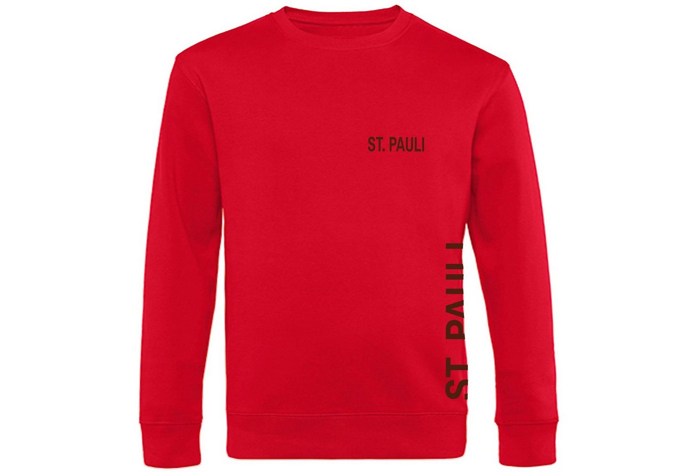 multifanshop Sweatshirt St. Pauli - Brust & Seite - Pullover von multifanshop