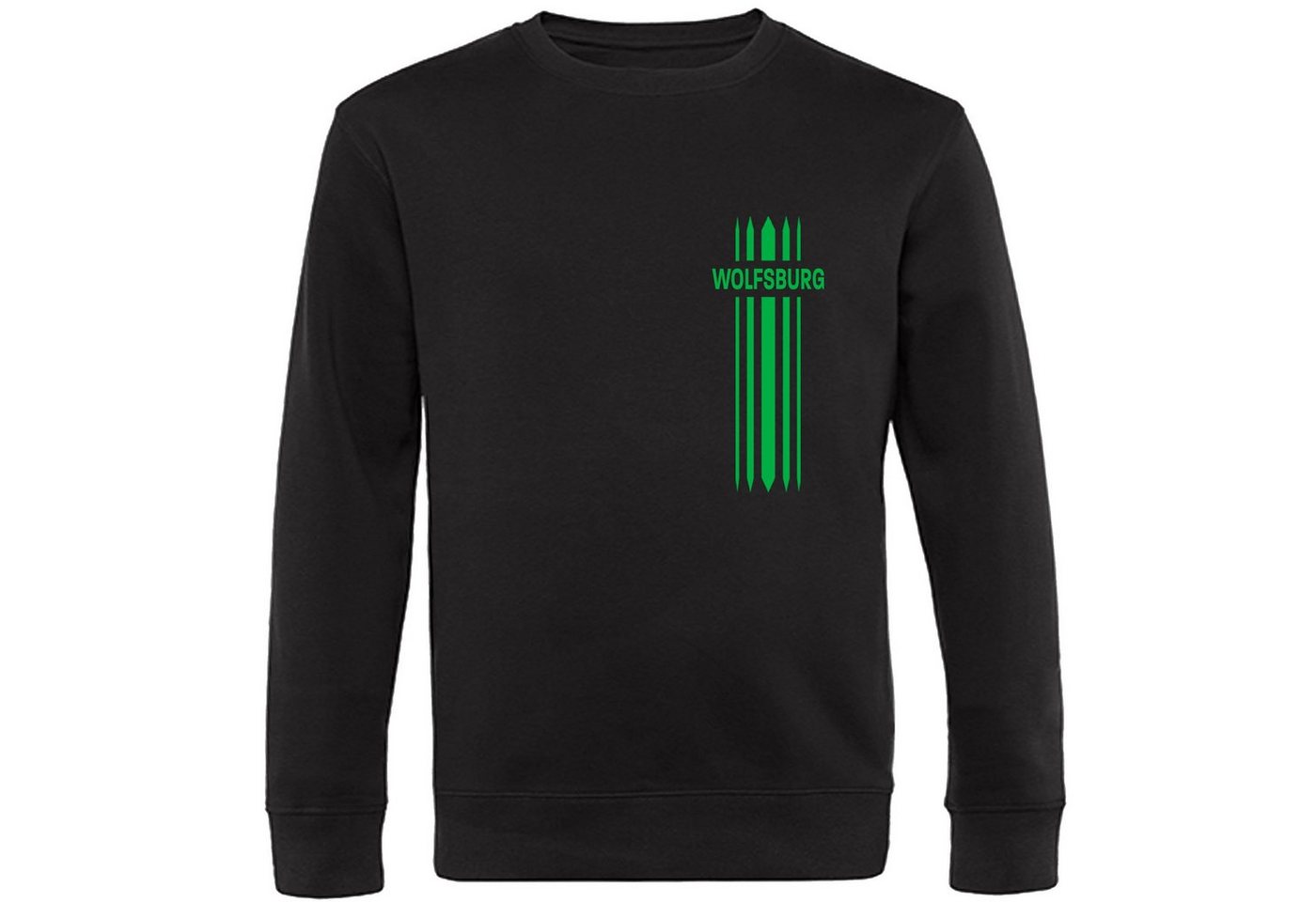 multifanshop Sweatshirt Wolfsburg - Streifen - Pullover von multifanshop