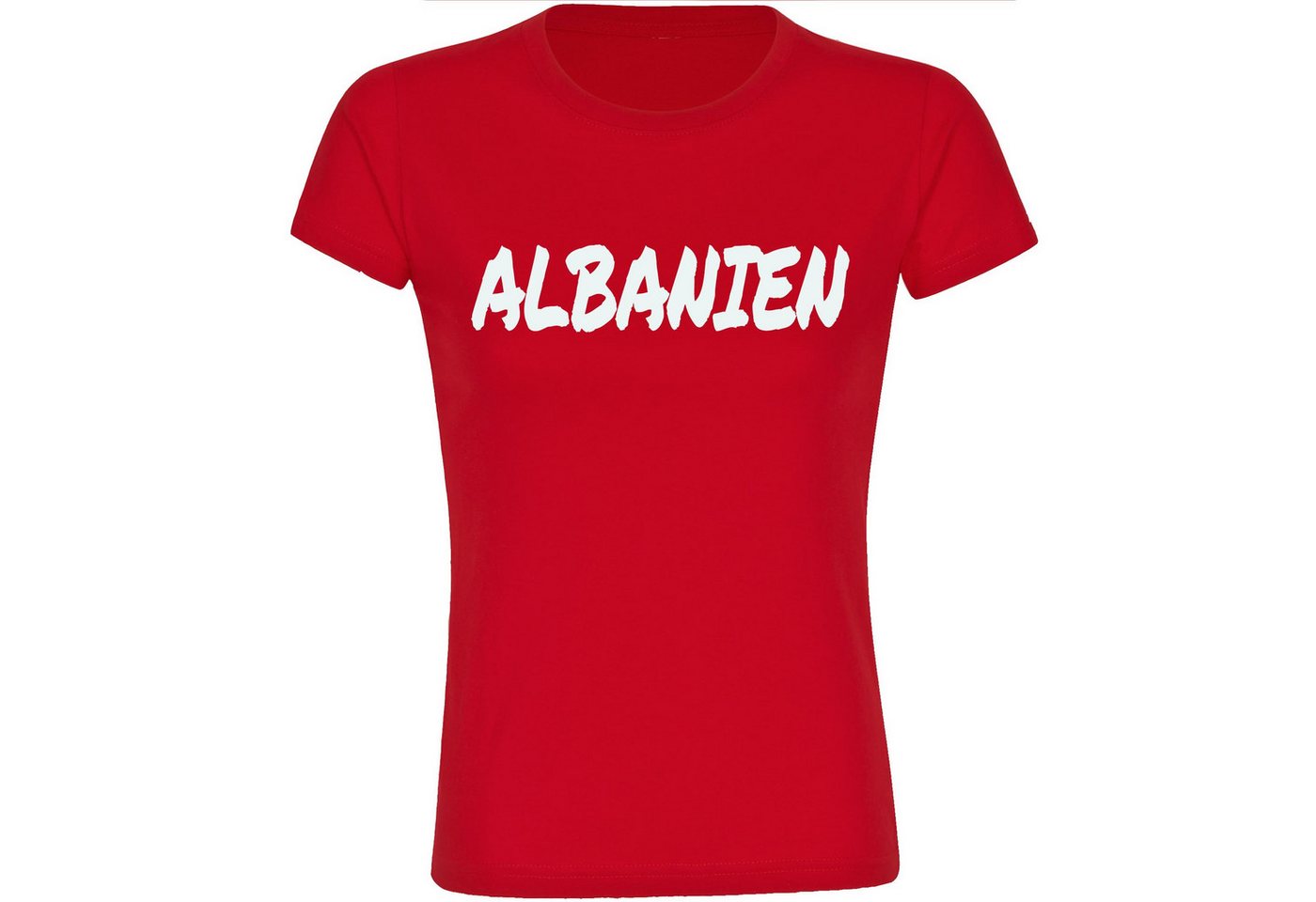 multifanshop T-Shirt Damen Albanien - Textmarker - Frauen von multifanshop