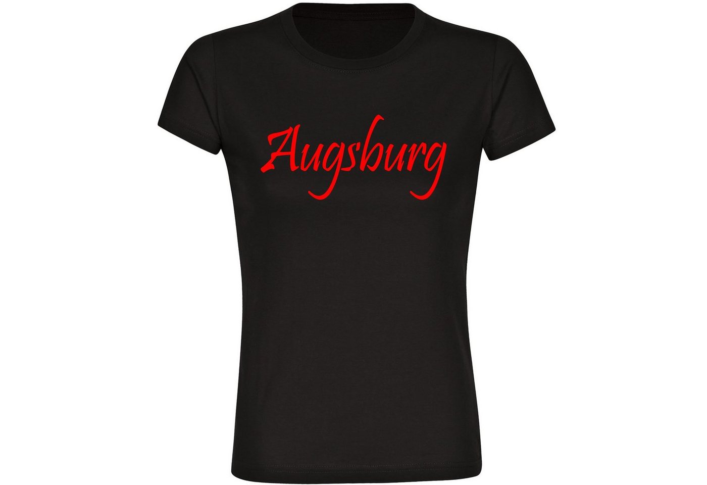 multifanshop T-Shirt Damen Augsburg - Schriftzug - Frauen von multifanshop