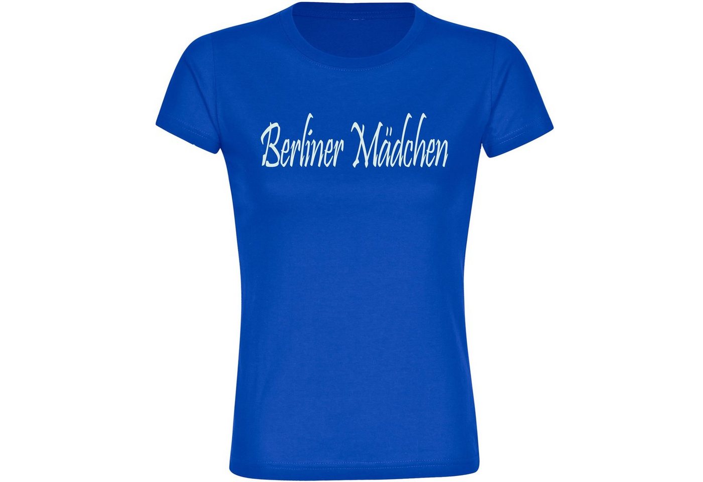 multifanshop T-Shirt Damen Berlin blau - Berliner Mädchen - Frauen von multifanshop