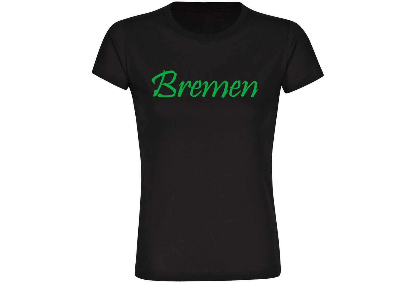 multifanshop T-Shirt Damen Bremen - Schriftzug - Frauen von multifanshop